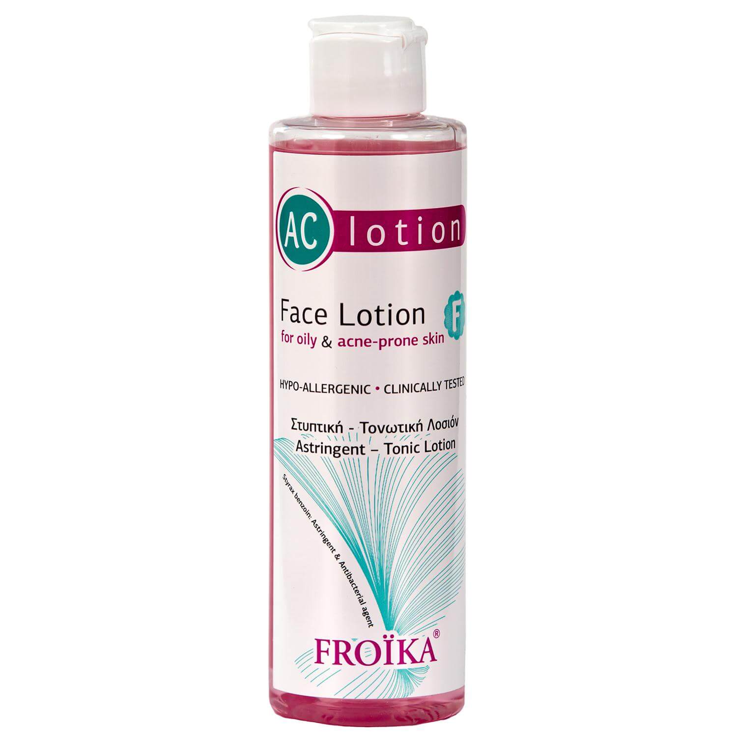 Froika Ac Face Lotion F Στυπτική Λοσιόν Λιπαρού Δέρματος με Τάση Ακμής 200ml