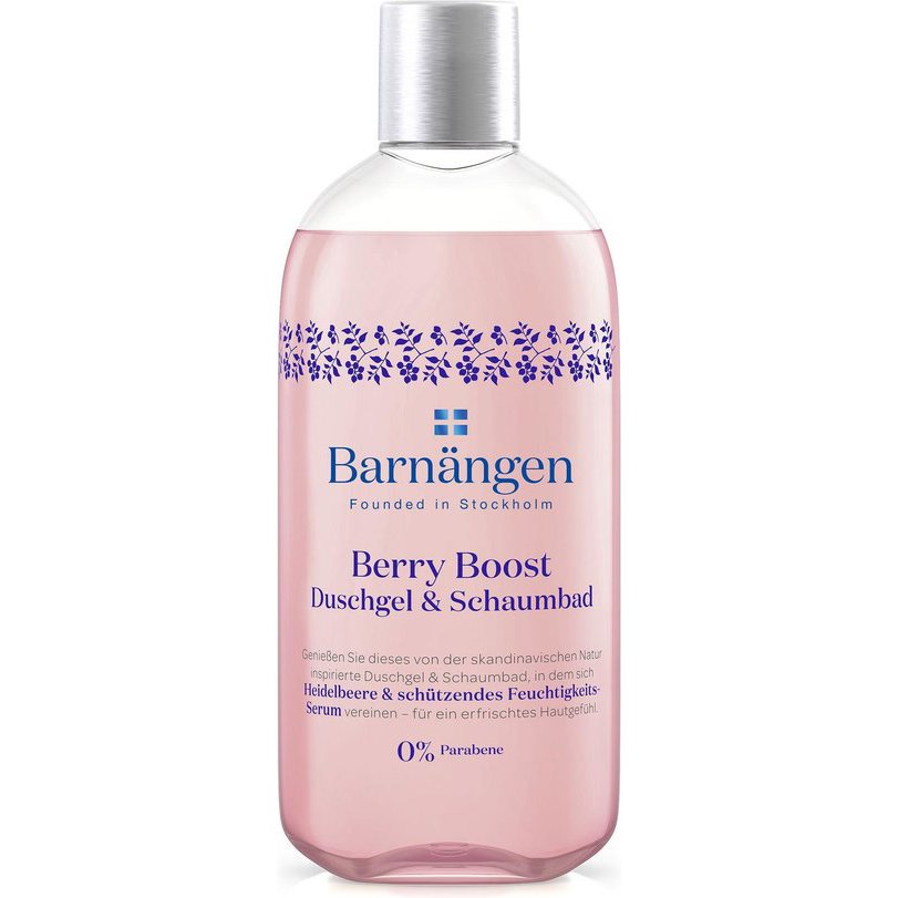 Barnangen Shower & Bath Gel Berry Boost Αφροντούς με Μύρτιλο & Ενυδατικό Ορό για Αίσθηση Αναζωογόνησης 400ml
