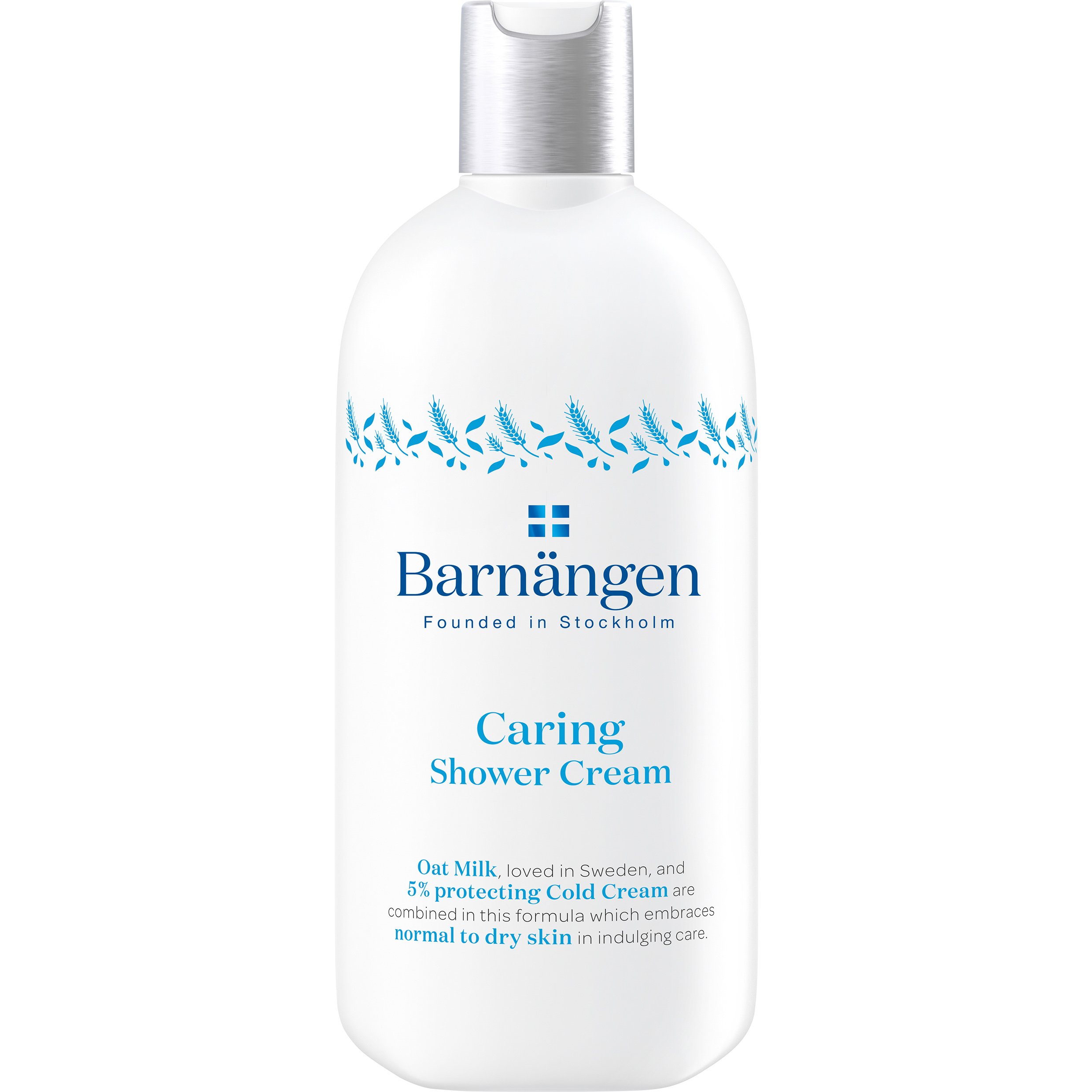 Barnangen Shower Cream Caring Κρεμώδες Αφροντούς με Γάλα Βρώμης & 5% Cold Cream για Κανονικές Προς Ξηρές Επιδερμίδες 400ml