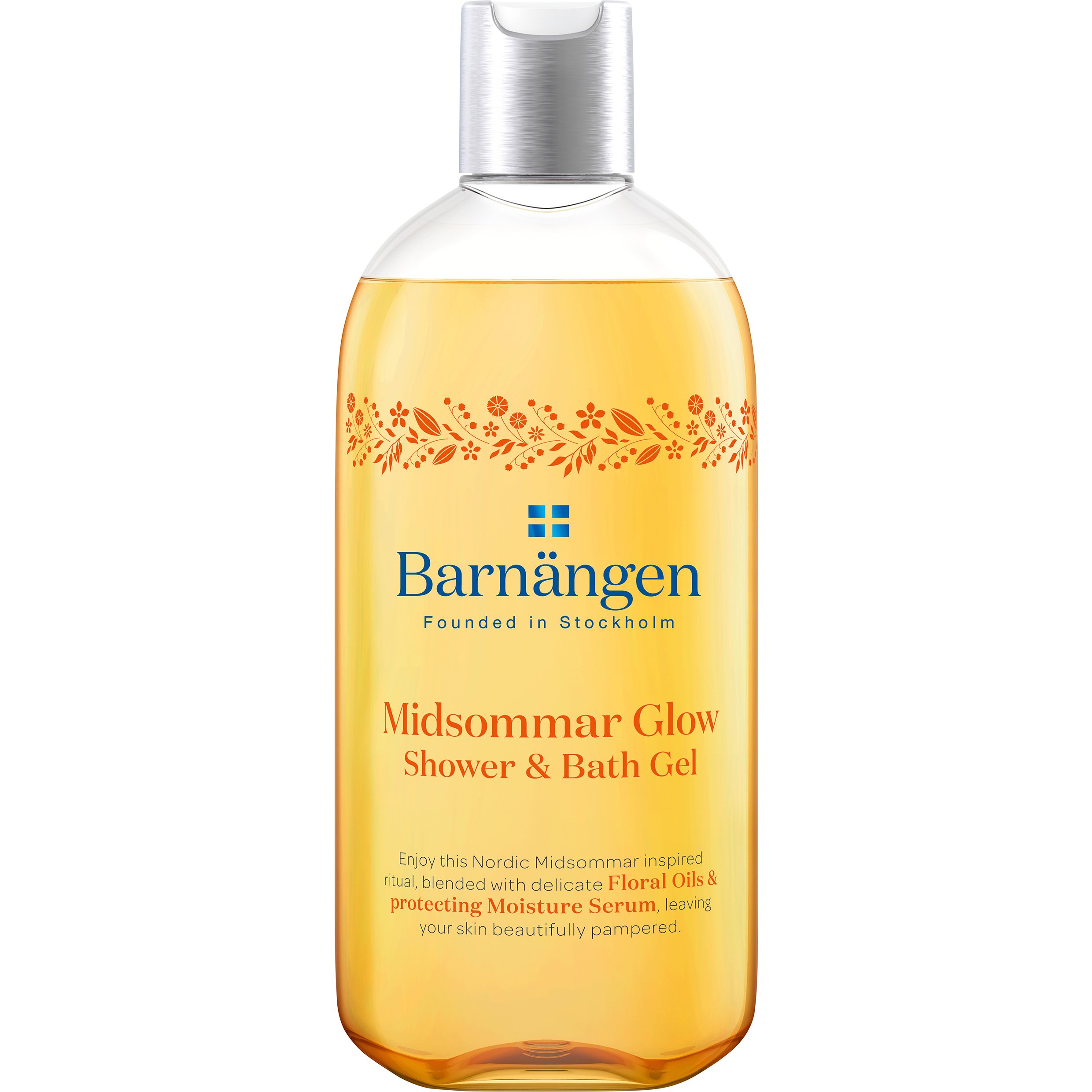 Barnangen Shower & Bath Gel Midsummer Glow Θρεπτικό Αφροντούς με Απαλά Έλαια Λουλουδιών & Ενυδατικό Ορό Προστασίας 400ml