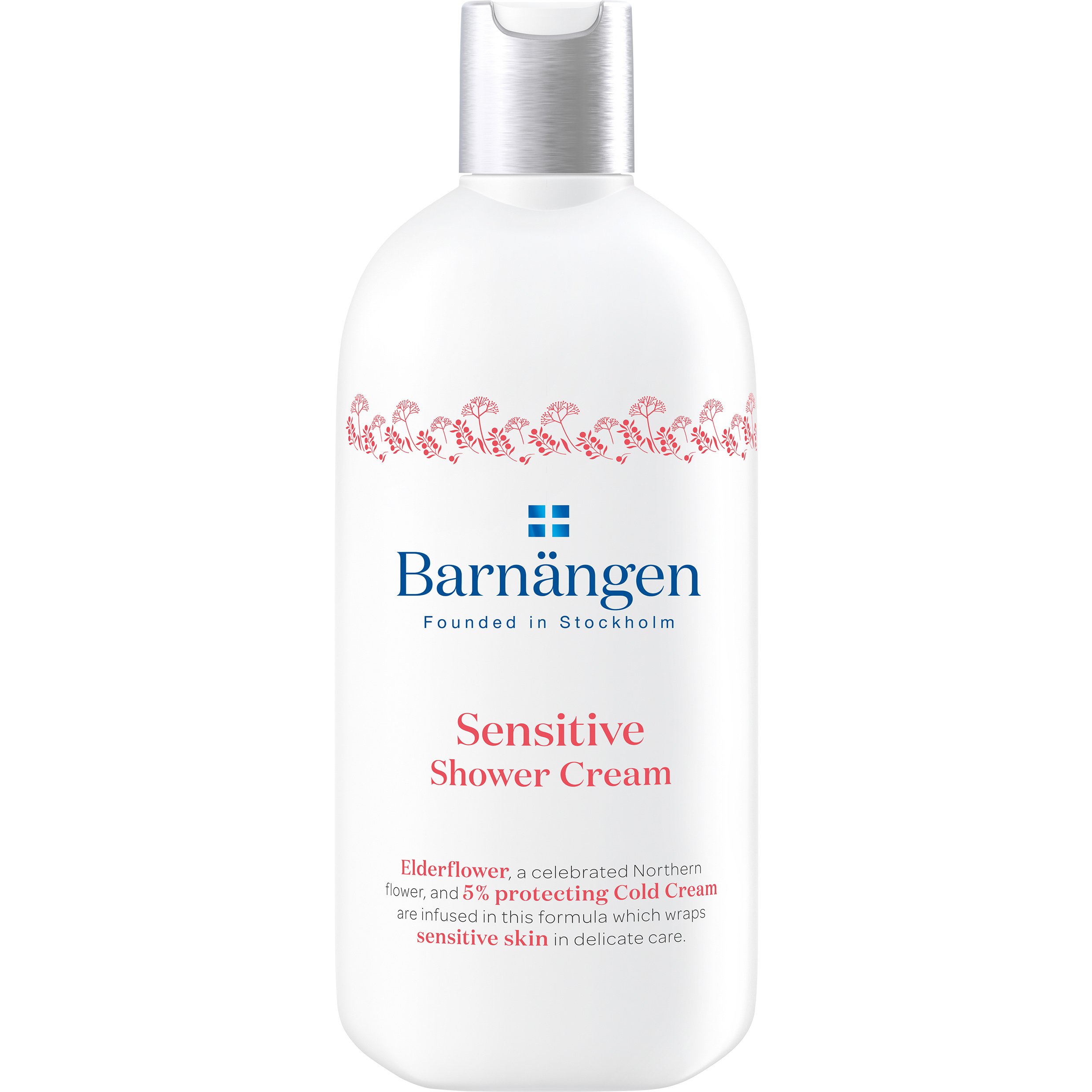 Barnangen Shower Cream Sensitive Κρεμώδες Αφροντούς με Άνθη Κουφοξυλιάς & 5% Cold Cream για Ευαίσθητες Επιδερμίδες 400ml