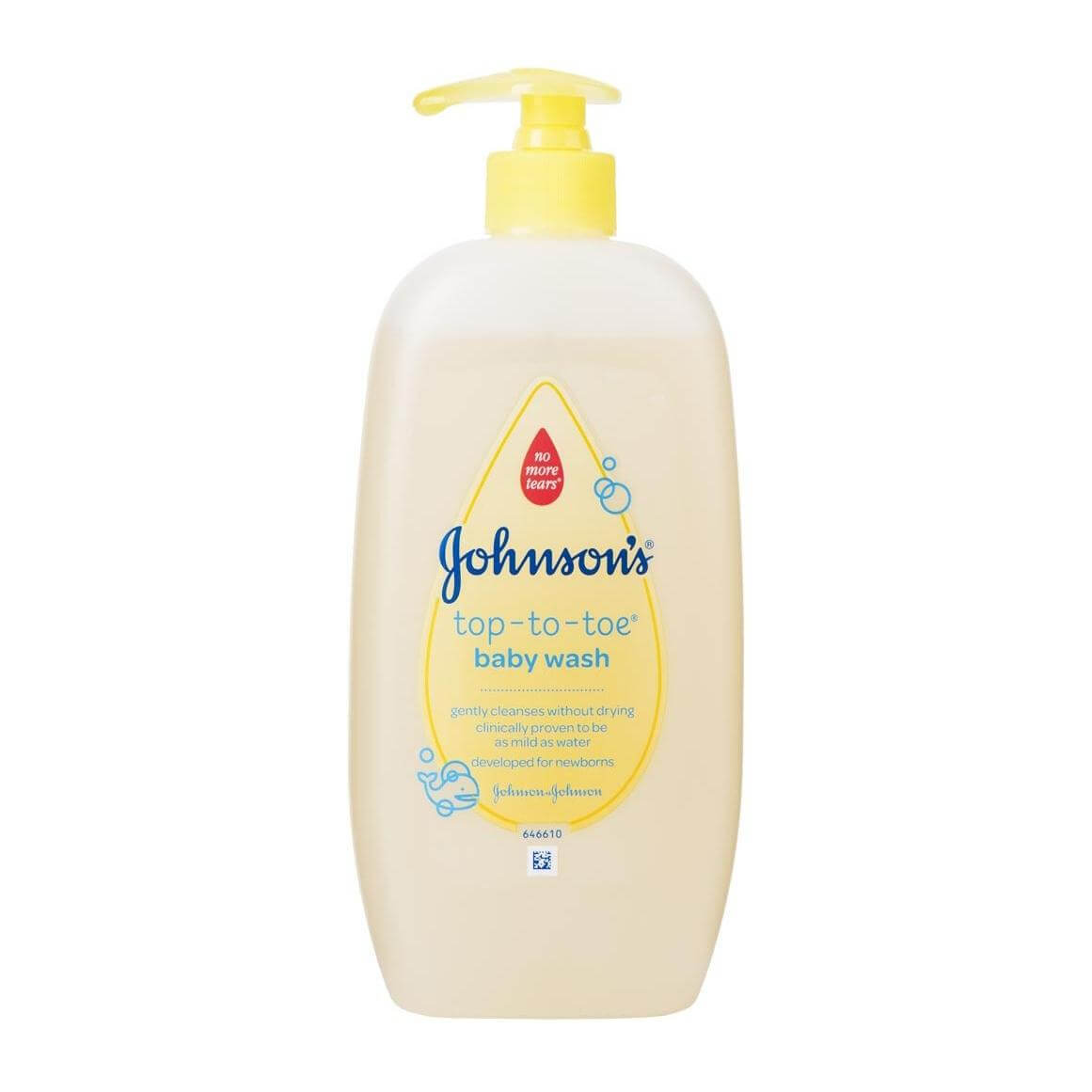 Johnsons Baby Top To Toe Αφρόλουτρο & Σαμπουάν Καθαρίζει Απαλά το Ευαίσθητο Δερματάκι και τα Μαλλάκια του Μωρού 500ml
