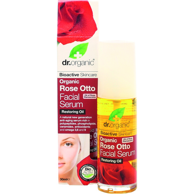Dr Organic Organic Rose Otto Facial Serum Έλαιο για το Πρόσωπο με Βιολογικό Έλαιο Τριαντάφυλλου 30ml