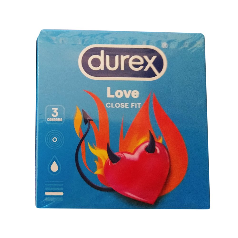 Durex Love Προφυλακτικά με Λιπαντικό 3 Τεμάχια