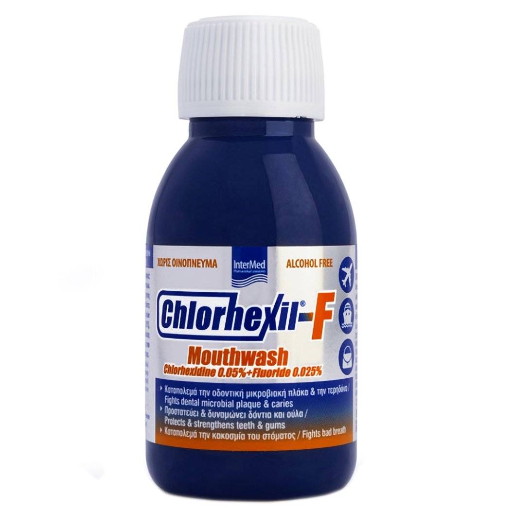 Chlorhexil-F Mouthwash Alcohol Free Φθοριούχο Στοματικό Διάλυμα με Αντισηπτική Δράση για Καθημερινή Χρήση 100ml 