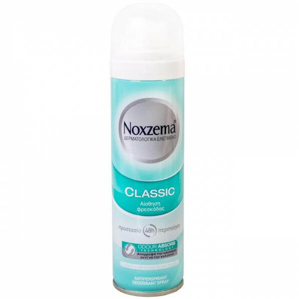 Noxzema Classic Spray Ευχάριστη Αίσθηση Φρεσκάδας 48h Προστασία και Περιποίηση 150ml