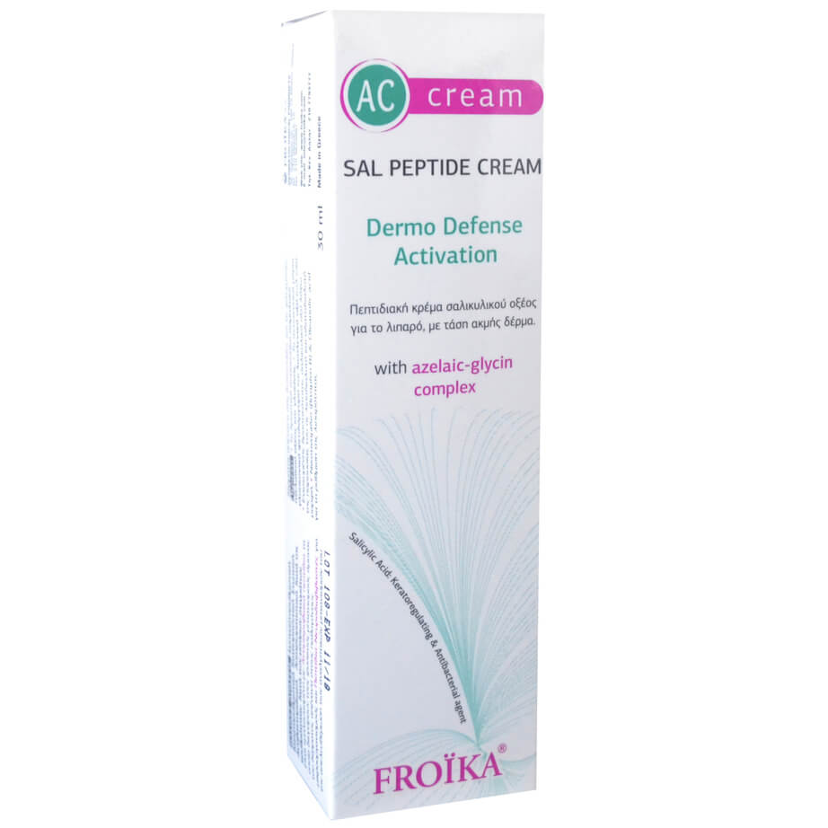 Froika Ac Sal Cream Κρέμα Κατά Της Ακμής Με Σαλικυλικό Οξύ & Πεπτίδια 30ml