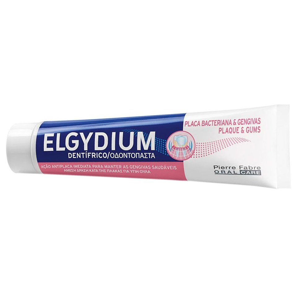 Elgydium Plaque & Gums Toothpaste 75ml,Elgydium Plaque & Gums Toothpaste Οδοντόκρεμα για Υγιή Ούλα & Άμεση Δράση Κατά της Πλάκας 75ml