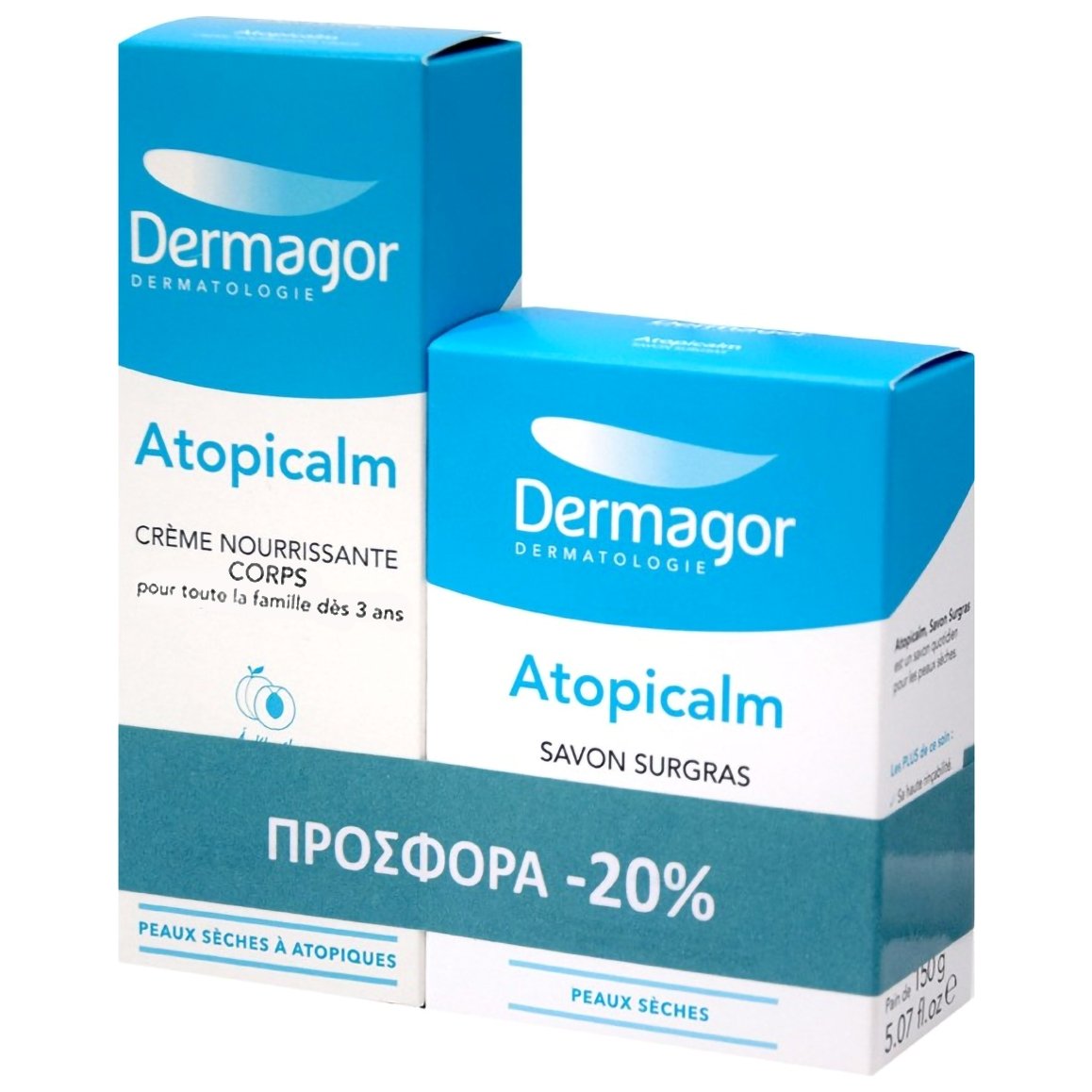Dermagor Promo Dermatologie Nourishing Body Cream 250ml & Atopicalm Savon Surgras 1 Τεμάχιο, σε Ειδική Τιμή